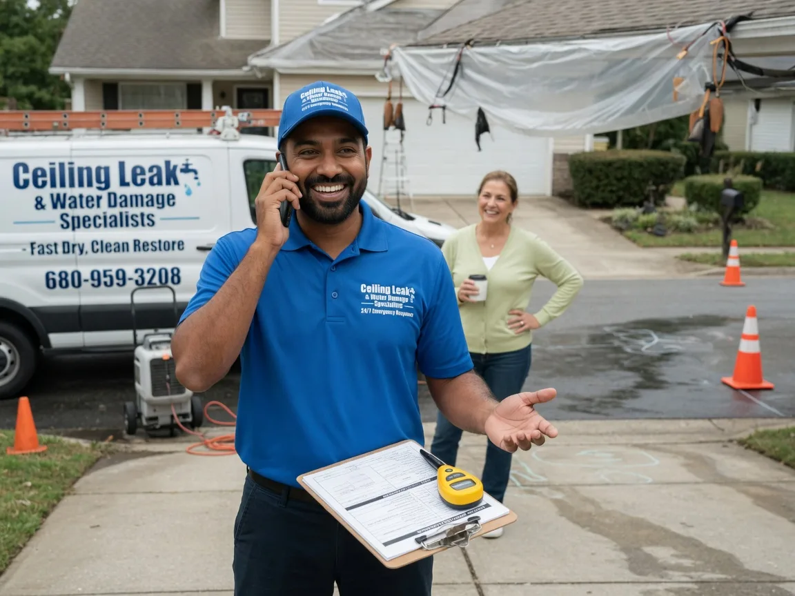 Ceiling Leak Cleanup North Star, OH FAQs